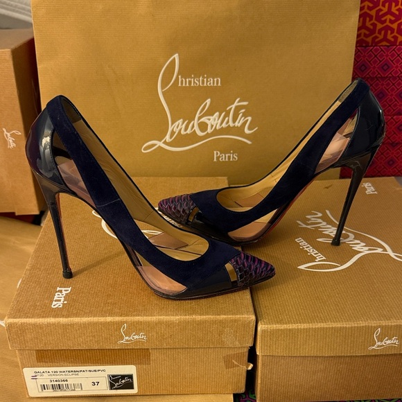 Christian Louboutin Shoes - Christian Louboutin Galata 120 watersnake / version Eclipse
